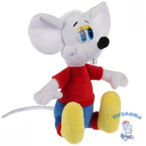Мягкая игрушка Леопольд Белый мышонок 20 см озвученная