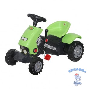 Каталка трактор с педалями Turbo 2 зеленый