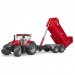 Трактор Case IH Optum 300 CVX с прицепом Krampe Tandem-Halfpipe