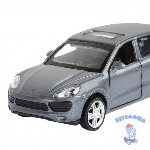 Машинка инерционная металлическая 1:43 Porsche Cayenne S цвет серый