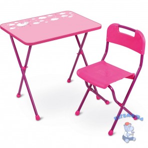 Комплект детской мебели Алина розовый
