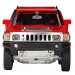 Машинка инерционная металлическая 1:32 Hummer H3 цвет красный со светом и звуком