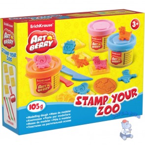 Пластилин на растительной основе Stamp Your Zoo