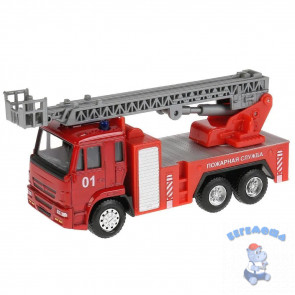 Машинка инерционная Play Smart КамАЗ Пожарная служба, 6514B