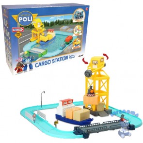 Игровой набор Порт с разводным мостом и фигуркой Терри в комплекте (Robocar Poli)