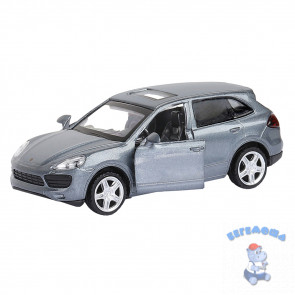 Машинка инерционная металлическая 1:43 Porsche Cayenne S цвет серый