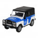 Машинка инерционная металлическая 1:24 УАЗ-469 Полиция цвет белый со светом и звуком