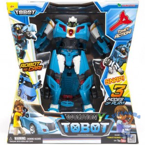 Трансформер Tobot Evolution Y с наклейками и ключом-токеном