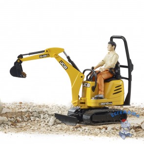 Мини Экскаватор Bruder JCB 8010 CTS и рабочий