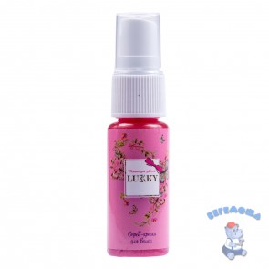 Спрей-краска для волос розовая с ароматом персика