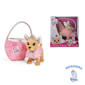 Плюшевая собачка Chi-Chi Love Принцесса с пушистой сумкой
