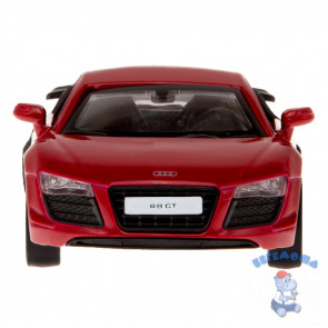 Машинка инерционная металлическая 1:43 Audi R8 GT цвет красный