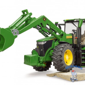 Трактор Bruder 03151 John Deere 7R 350 с фронтальным погрузчиком