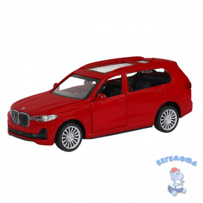 Машинка инерционная металлическая 1:44 BMW X7 цвет красный