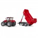 Трактор Case IH Optum 300 CVX с прицепом Krampe Tandem-Halfpipe