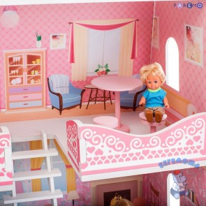 Кукольный домик для кукол Адель Шарман, с мебелью Паремо