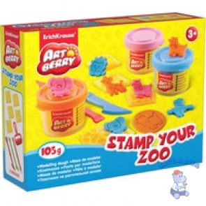 Пластилин на растительной основе Stamp Your Zoo
