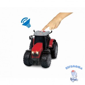 Трактор Massey Ferguson 8737 с прицепом 42 см