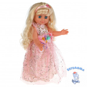 Кукла озвученная Карапуз БАРБАРИКИ Лиля 40 см, в комплекте глиттерная расческа, 5 аксессуаров