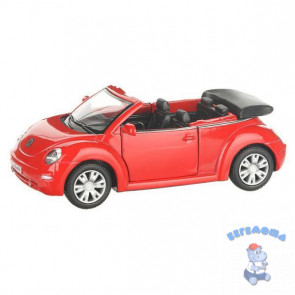 Машинка Модель 2003 VW New Beetle Convertible в коробке Kinsmart KT5073W