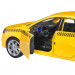 Машинка инерционная металлическая 1:24 LADA VESTA ТАКСИ цвет желтый со светом и звуком
