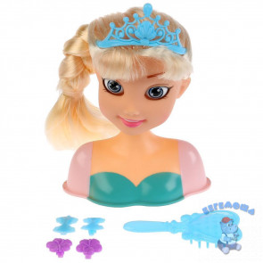 Кукла-манекен Карапуз Принцесса в бирюзовом платье, для создания причесок B1669141-3-RU
