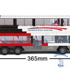 Конструктор Sluban Роскошный  Двухэтажный автобус с фигурками, 741 деталь, M38-B0335