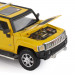 Машинка металлическая 1:24 Hummer H3 цвет желтый со светом и звуком