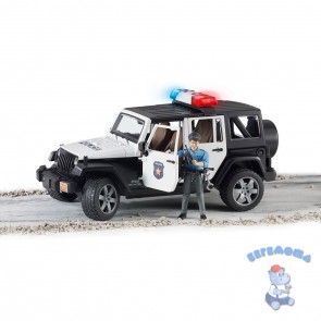 Полицейский внедорожник Jeep Wrangler Unlimited Rubicon с фигуркой