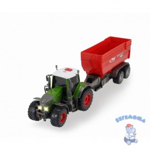 Трактор Fendt 939 Vario с прицепом 41 см