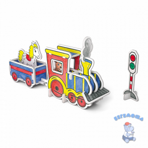 Игровой 3D пазл для раскрашивания Artberry Train