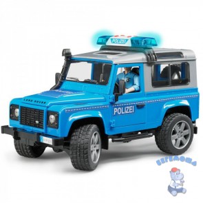 Полицейский внедорожник Land Rover Defender Station Wagon с фигуркой