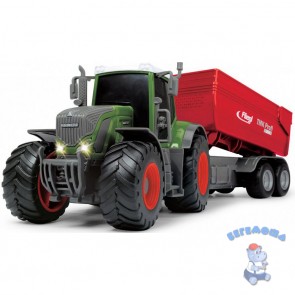 Трактор Fendt 939 Vario с прицепом 41 см