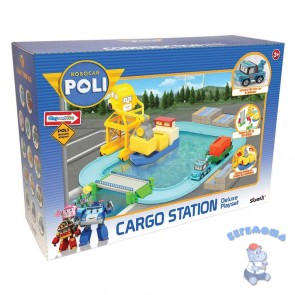 Игровой набор Порт с разводным мостом и фигуркой Терри в комплекте (Robocar Poli)