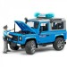 Полицейский внедорожник Land Rover Defender Station Wagon с фигуркой