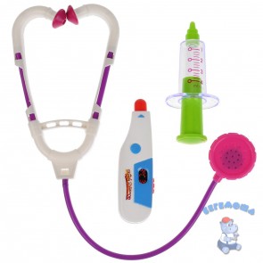 Интерактивная мягкая игрушка Мишка с набором доктора 23 см