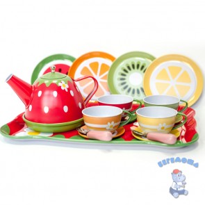 Набор детской посуды Чайный сервиз Ягодка