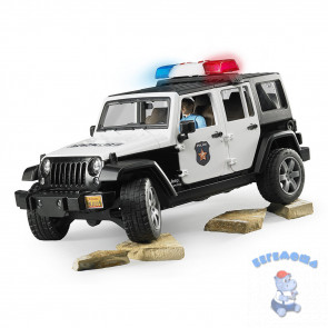 Полицейский внедорожник Jeep Wrangler Unlimited Rubicon с фигуркой