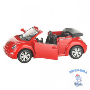 Машинка Модель 2003 VW New Beetle Convertible в коробке Kinsmart KT5073W