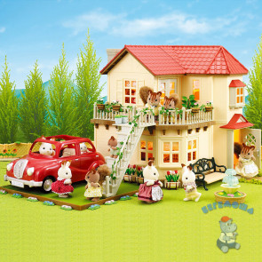 Большой дом со светом с секретной комнатой Sylvanian families