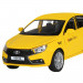 Машинка инерционная металлическая 1:24 Яндекс.Такси LADA VESTA цвет желтый со светом и звуком