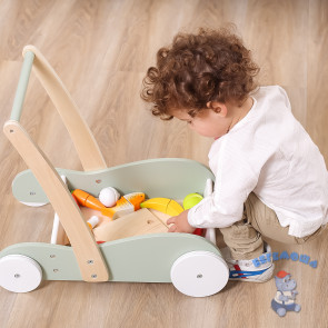 Детские ходунки-каталка Viga Toys PolarB Mini Mover Walker зеленые (дерево), 44077