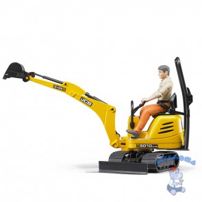 Мини Экскаватор Bruder JCB 8010 CTS и рабочий