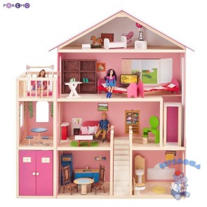 Кукольный домик Мечта с мебелью