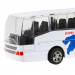 Автобус инерционный металлический 1:90 цвет белый со светом и звуком  со светом и звуком