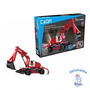 Конструктор CaDA Technic Экскаватор инерционный 235 деталей