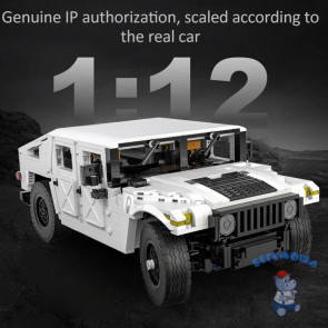 Конструктор CaDA Внедорожник HUMVEE 1:12, C61027W, 1380 элемент